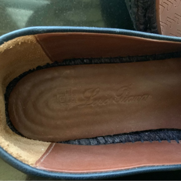 Loro Piana Dark Blue Agata Walk Leather Espadrilles NWOT - Picture 5 of 10
